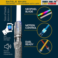 Thumbnail for Satele Shan Neopixel Lightsaber with App from SABER KING FX