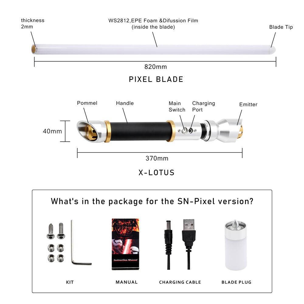 X-Lotus Lichtschwert - SABER KING FX LIGHTSABERS®