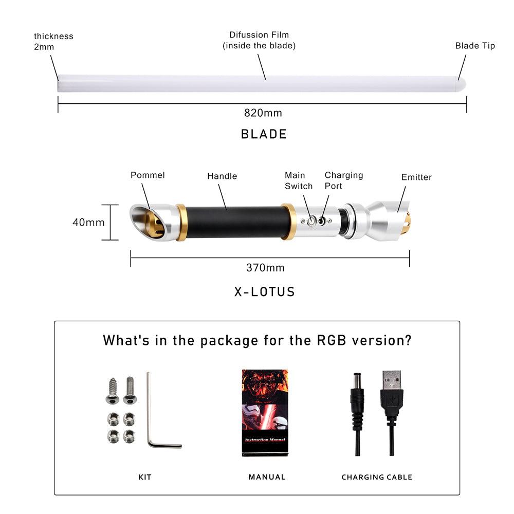 X-Lotus Lichtschwert - SABER KING FX LIGHTSABERS®